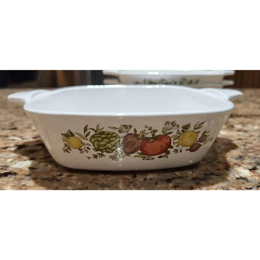 Corning Ware Spice Of Life Petite Pans P-41-B 1 3/4 Cup (Set Of 3) Vintage